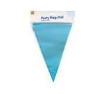 Baby Blue Foil Party Flags