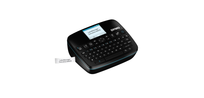 Dymo LabelManager Executive 640CB tragbarer Etikettendrucker qwerty 24mm schwarz