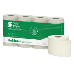 BlackSatino MT1 GreenGrow Toilet Paper 079870 3-ply 8x 250 sheets natural