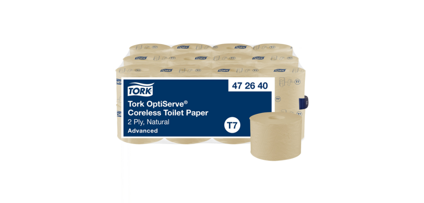 Toilettenpapier Tork T7 Advanced Optiserve 472640 ohne Spindel 2-lagig 94m natur