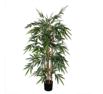 Plante artificielle Mica Bambou Pot plastique 150x75cm