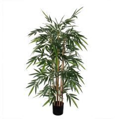 Plante artificielle Mica Bambou Pot plastique 150x75cm