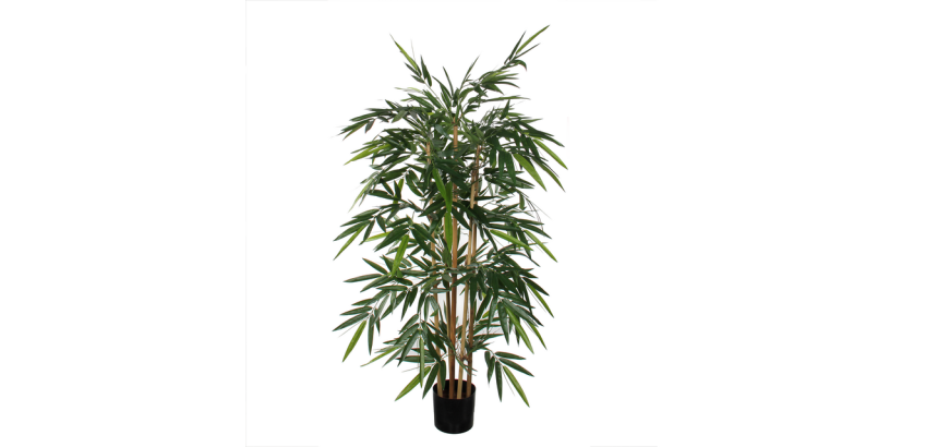 Plante artificielle Mica Bambou Pot plastique 150x75cm