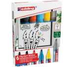 Viltstift edding 385 flipover incl 380 - 383  assorti 6 stuks