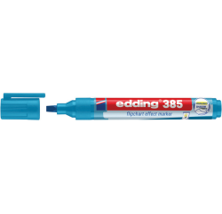 Marqueur chevalet edding 385 pointe pinceau bleu clair