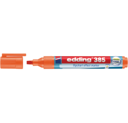 Viltstift edding 385 flipover penseelpunt oranje