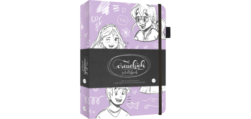 CreaChick Skizzenbuch Flieder