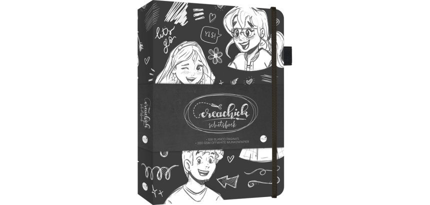 Schetsboek CreaChick Black