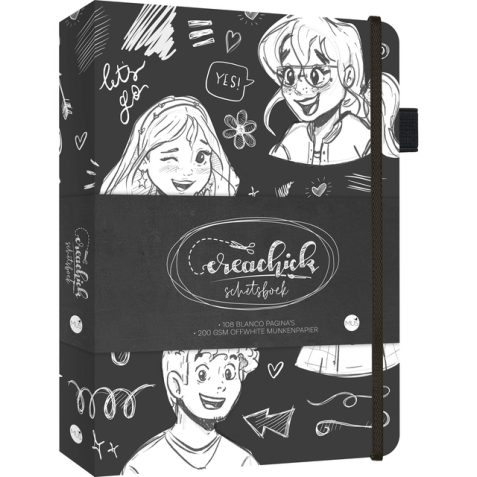 Carnet de croquis CreaChick Black