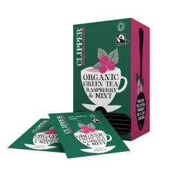 Thé Clipper green raspberry mint bio 25 sachets