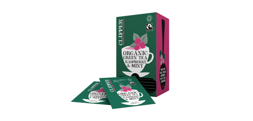 Clipper Bio Grüner Tee Himbeere Minze 25 Beutel