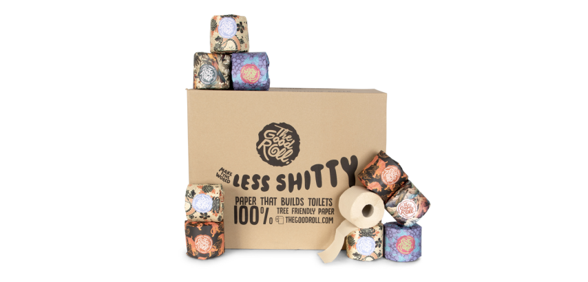 Toilettenpapier The Good Roll The Panda Edition Bambus 2 Lagen 24x 300 Blatt natur