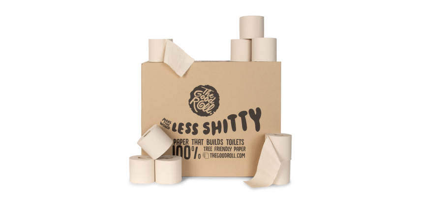 Papier toilette The Good Roll The Nacked Panda bambou 2 épaisseurs 24x 300 feuilles nature