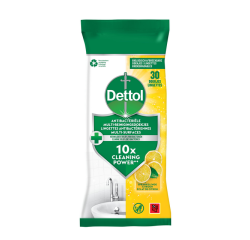 Reinigingsdoekjes Dettol antibacterieël Citrus 30 stuks