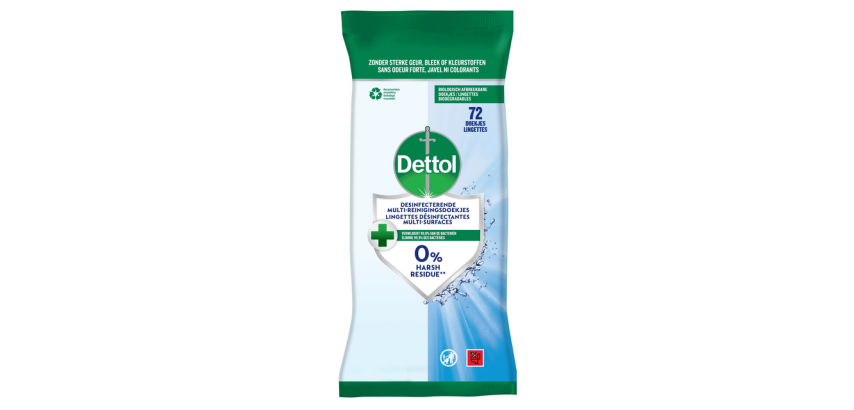 Dettol Antibacterial Cleaning Wipes 72 Pieces