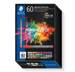 Feutre pinceau Staedtler PigmentArts set 60 couleurs