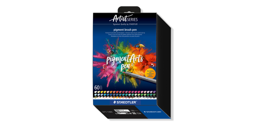 Feutre pinceau Staedtler PigmentArts set 60 couleurs