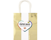Papieren tas, GLINSTEREND, grootte: M