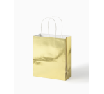Sac cadeau Folia kraft doré 18x21x8cm 7 pièces
