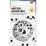 Yeux mobiles Folia Boîte 200 pièces 7 sortes assorti