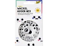 Yeux mobiles Folia Boîte 200 pièces 7 sortes assorti