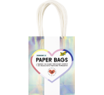 Papieren tas, GLINSTEREND, grootte: S