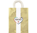Gift bag Folia gold kraft 24x31x12cm 20 pieces
