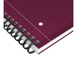 Cahier à spirale Oxford International Notebook A4+ ligné 160 pages rouge