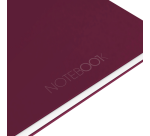 Cahier à spirale Oxford International Notebook A4+ ligné 160 pages rouge