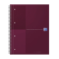 Spiraalblok Oxford International Notebook A4+ lijn rood