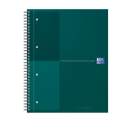 Cahier à spirale Oxford International Notebook A4+ ligné 160 pages vert