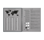 Cahier à spirale Oxford International Notebook A4+ ligné 160 pages noir