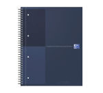 Cahier à spirale Oxford International Notebook A4+ ligné 160 pages bleu