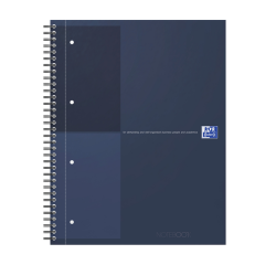 Cahier à spirale Oxford International Notebook A4+ ligné bleu