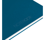 Oxford International Notebook A4+ spiral bound lined petrol blue