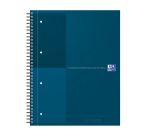 Spiraalblok Oxford International Notebook A4+ lijn petrol blauw