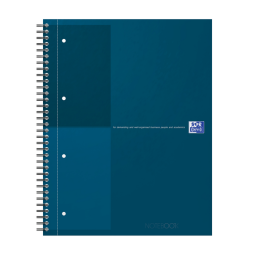 Cahier à spirale Oxford International Notebook A4+ ligné bleu pétrole