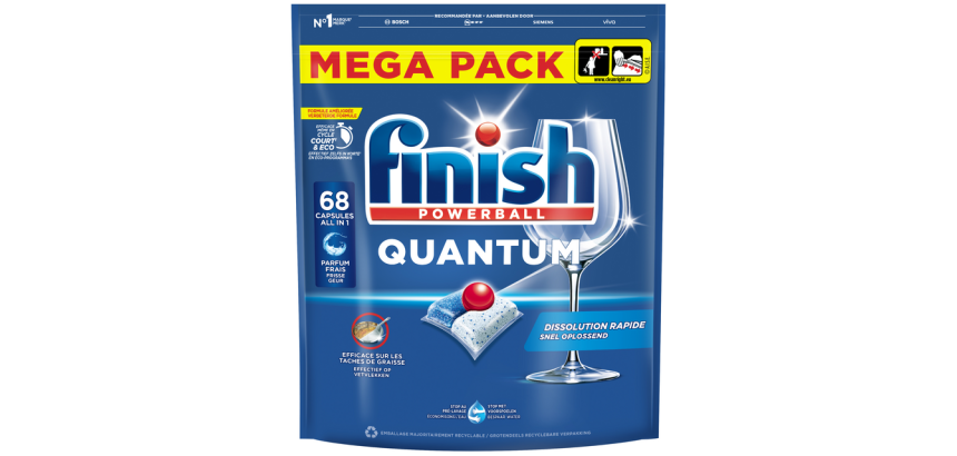 Tablette lave-vaisselle Finish Quantum Regular 68 stuks