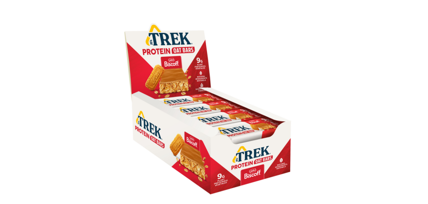 Barre protéinée Trek avoine Biscoff 50g - Pack de 16 barres