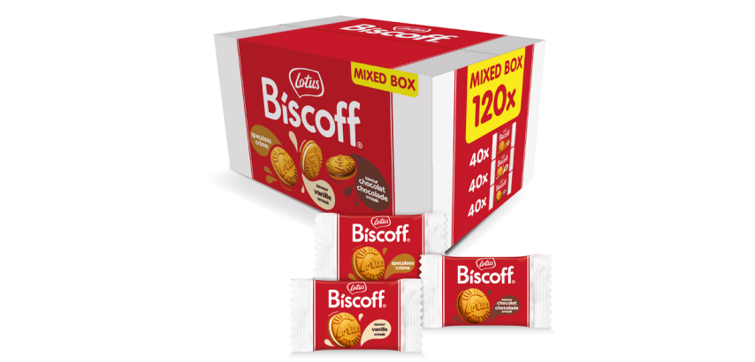 Lotus Biscoff sandwich mix box 120 pieces