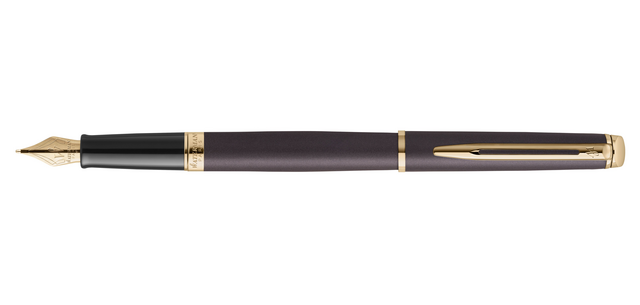 Stylo plume Waterman Hémisphère Fashion Colors Metallic Black GT Medium