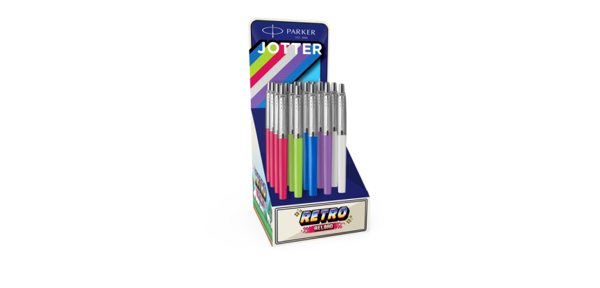 Stylo bille Parker Jotter Original Reload Retro 90's assorti CT Medium
