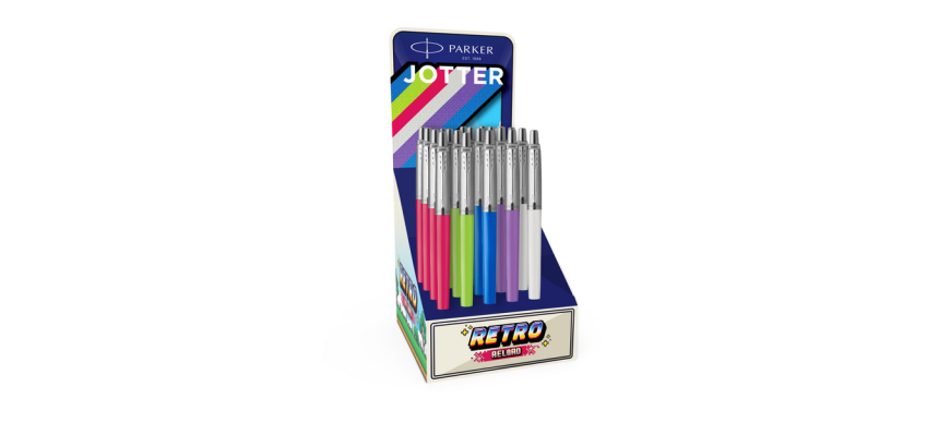 Stylo bille Parker Jotter Original Reload Retro 90's assorti CT Medium
