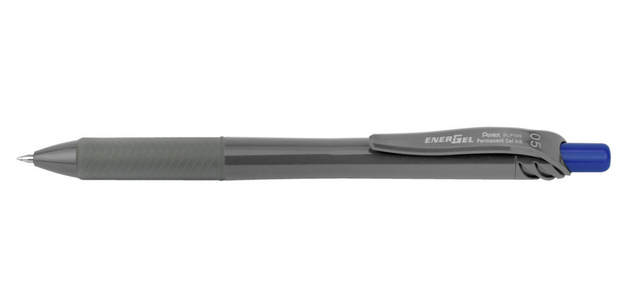 Pentel BLP105 EnerGel Permanent Gel Pen Ultra Fine Blue