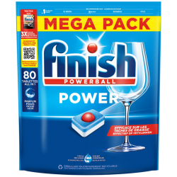 Tablette lave-vaisselle Finish All-in-one Power Regular 80 pièces