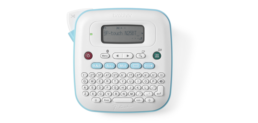 Imprimante étiquettes Brother P-touch Btag PT-N25BT bureau qwerty 12mm blanc