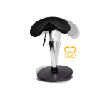Standard black ergonomic rocking office stool