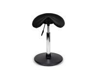 Standard black ergonomic rocking office stool