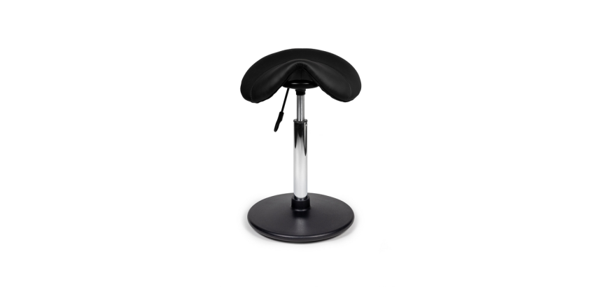 Standard black ergonomic rocking office stool