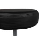 Tabouret kruk Office hoog met gasveer harde wielen zw